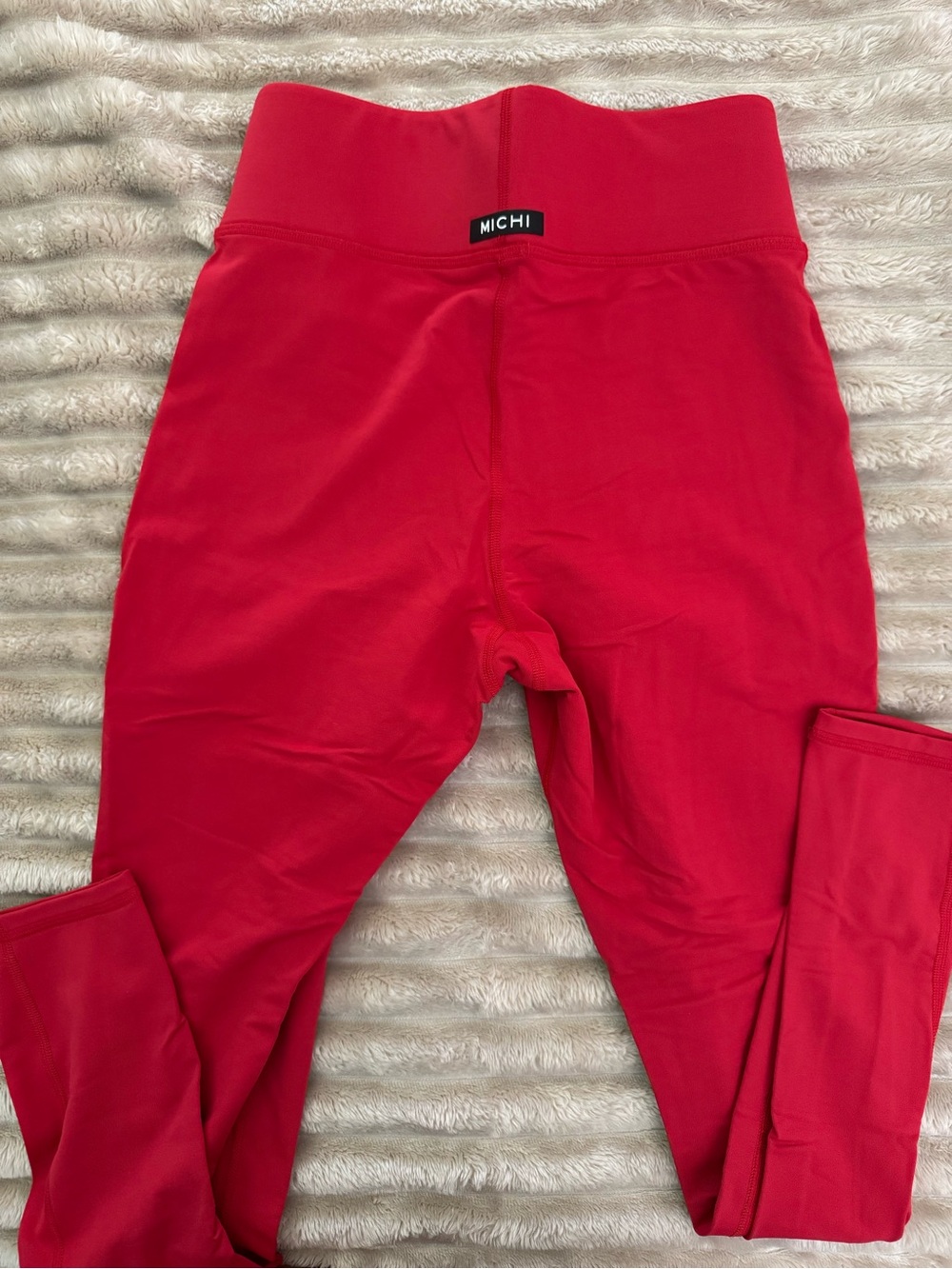MICHI Red High-Waist Leggings